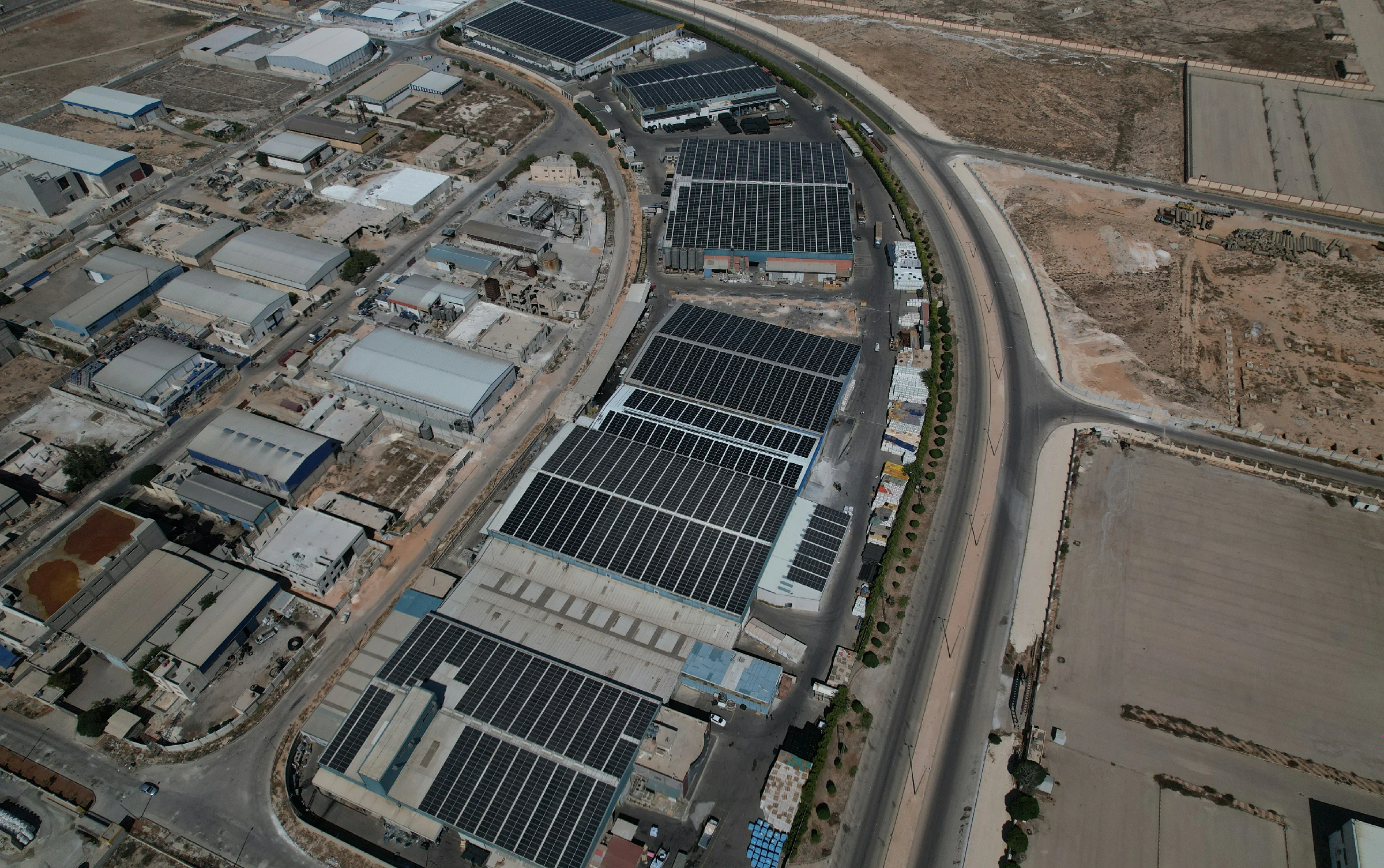 Industrial solar photovoltaic project installation