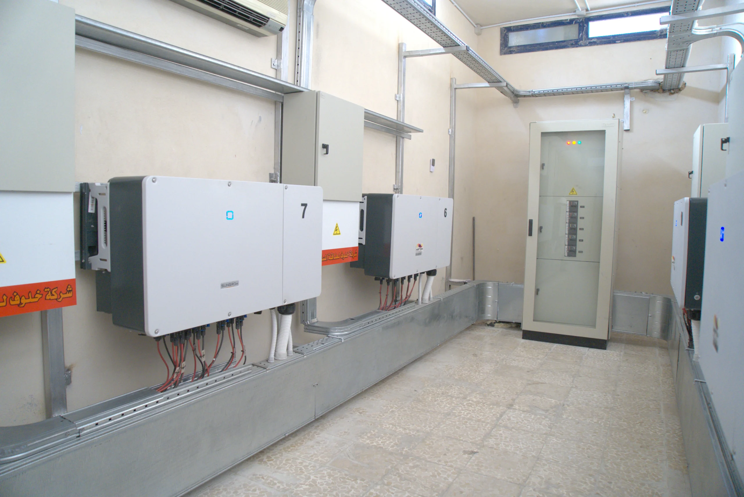 Electrical and inverter infrastructure for solar battery storage systems