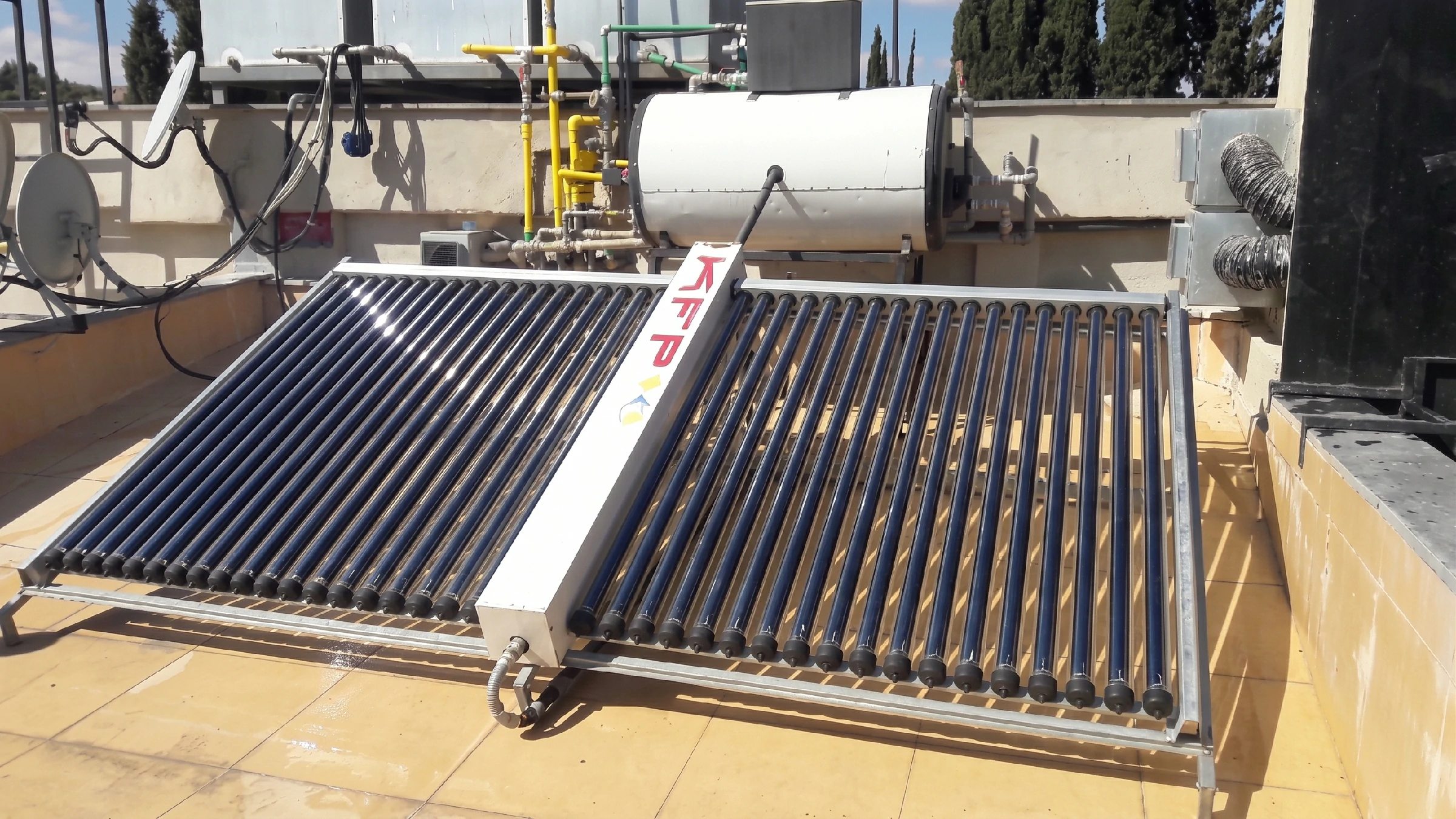 Agricultural solar water heating for farms and production facilities