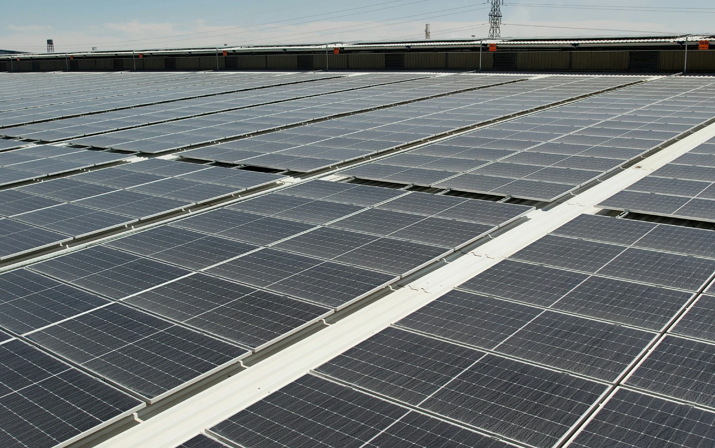 Modern Glass Industries LONGi industrial solar PV project